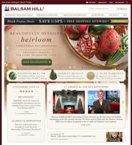 Balsam Hill Holiday Promotion