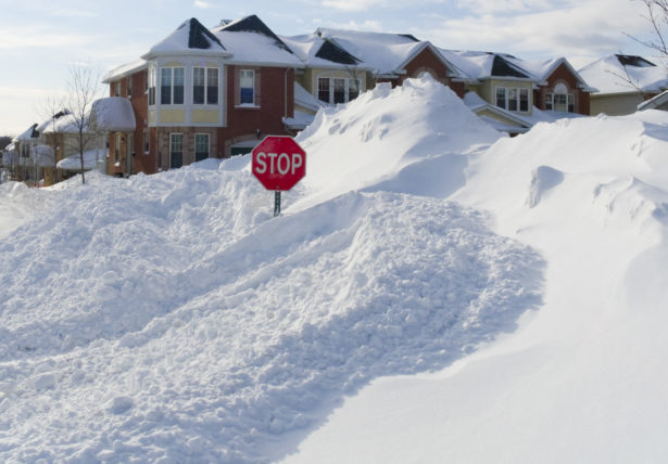 Too much snow to drive safely?