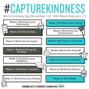 14 weeks of kindness