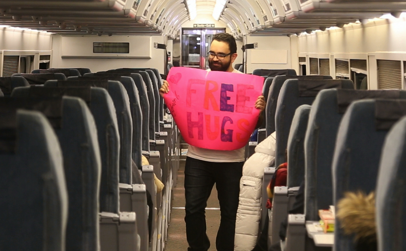 free hugs on the hugtrain