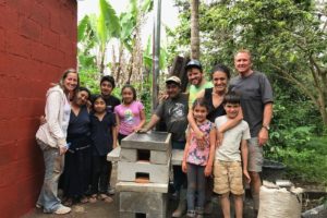 building houses under the volcano in Guatemala