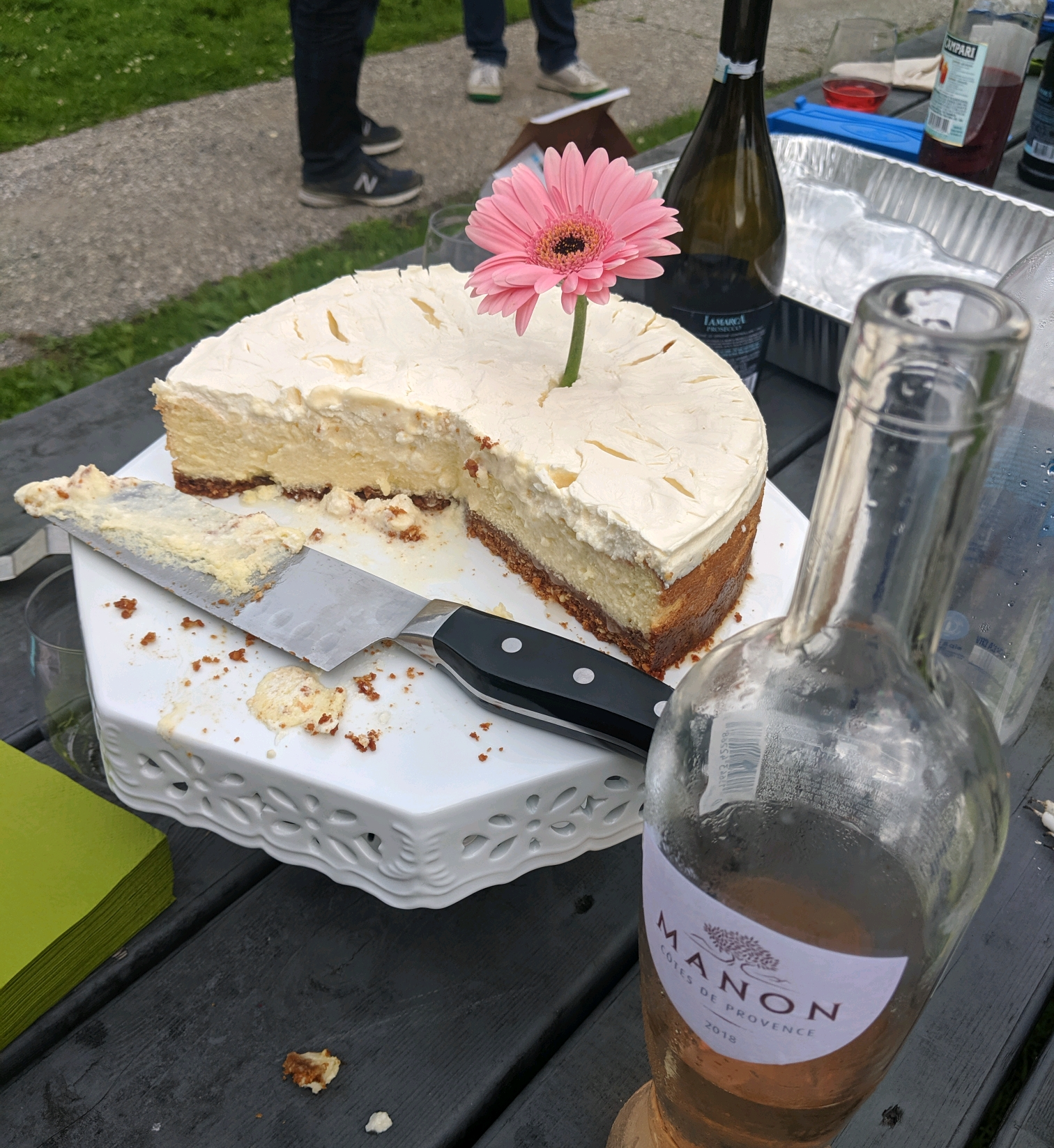 cake and wine for the graduate students